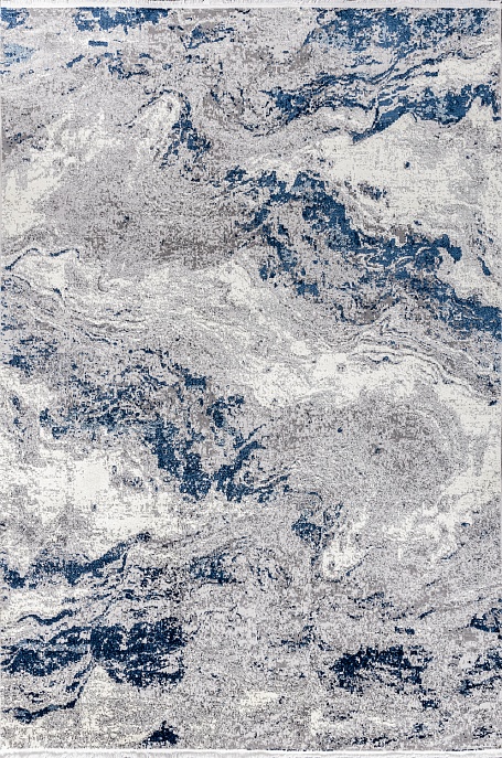 Турецкий ковер из полипропилена и полиэстера «AXEL» 8694-CRE-BLU
