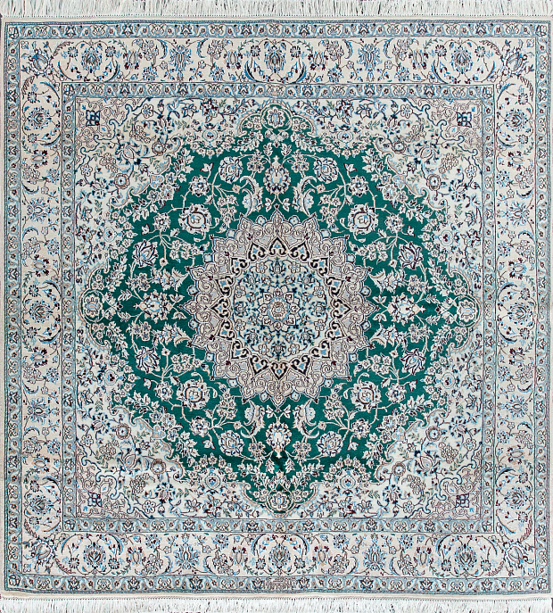 Иранский ковер из шерсти и шёлка «NAIN 9LA» 18-92522-IR