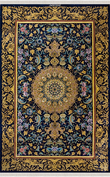 Иранский ковер из шёлка «QOM» 12-452/S-IR