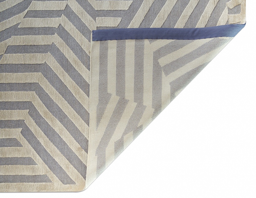 Непальский ковер из шерсти и шёлка «REVERS» C3277A-BK12