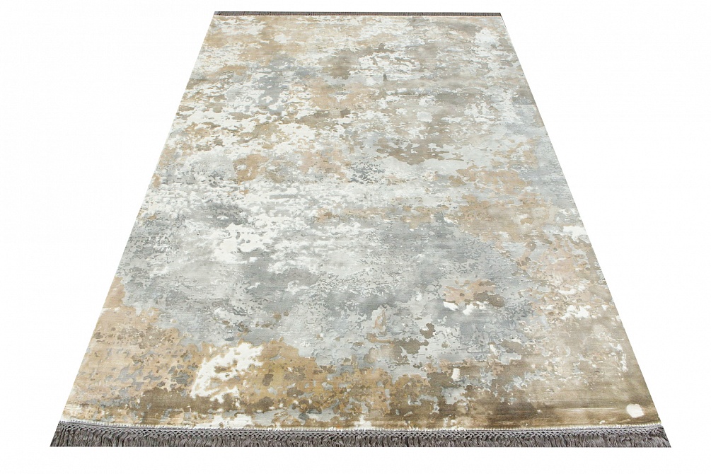 Индийский ковер из арт-шёлка «MIST» 2017012-CHOC