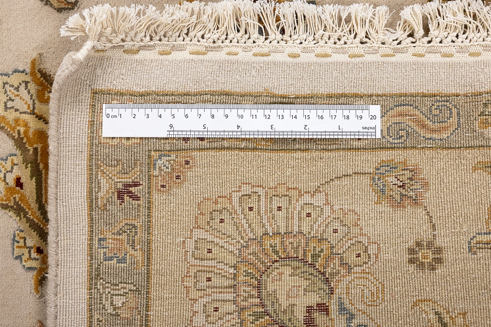 Индийский ковер из шерсти, шёлка и хлопка «AURORA 14/14» QNQ03-MIVR-LTAN 9