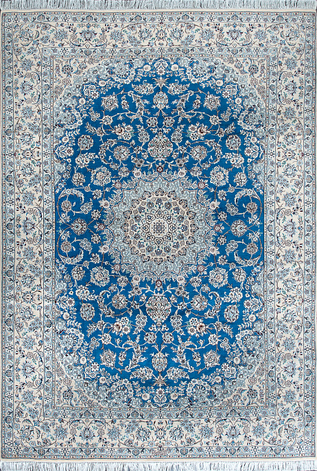 Иранский ковер из шерсти и шёлка «NAIN 9LA» 18-98584-IR