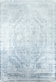 Турецкий ковер из шёлка и эвкалиптового шёлка «SALVATORE» Z643A-CRE-DGREY 1