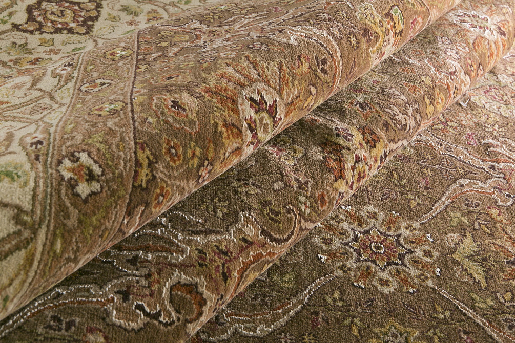 Индийский ковёр из шерсти «HADJI» GARDEN FLOWER-CHE-CRE