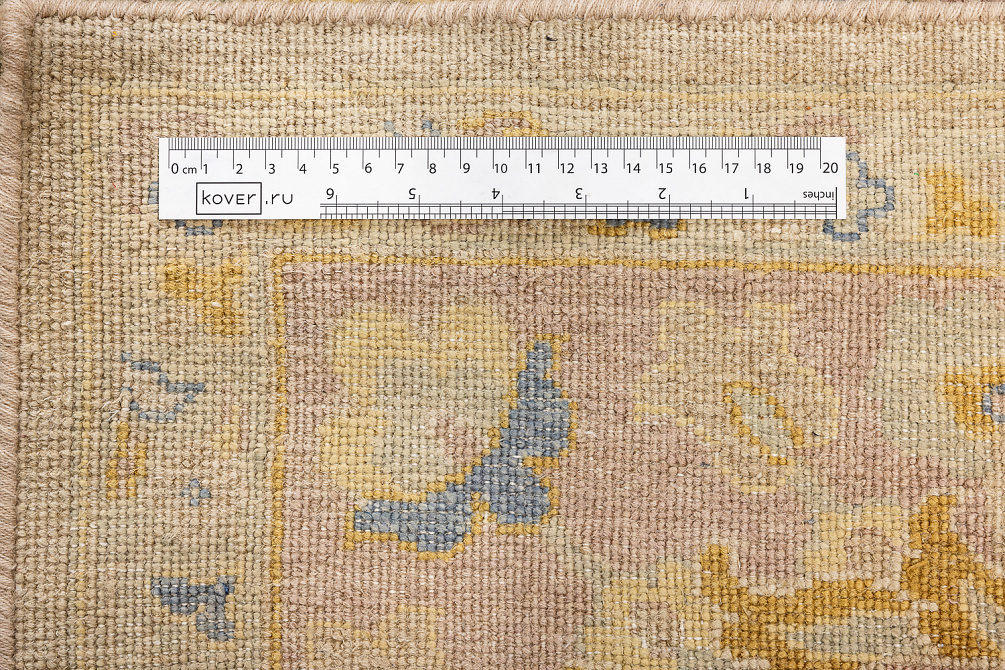 Индийский ковер из шёлка и шерсти «POLONAISE» S268-CAMEL-RUST