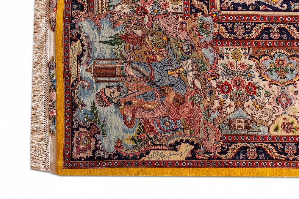 Иранский ковер из шерсти и шёлка «TABRIZ 40» 11-386-IR