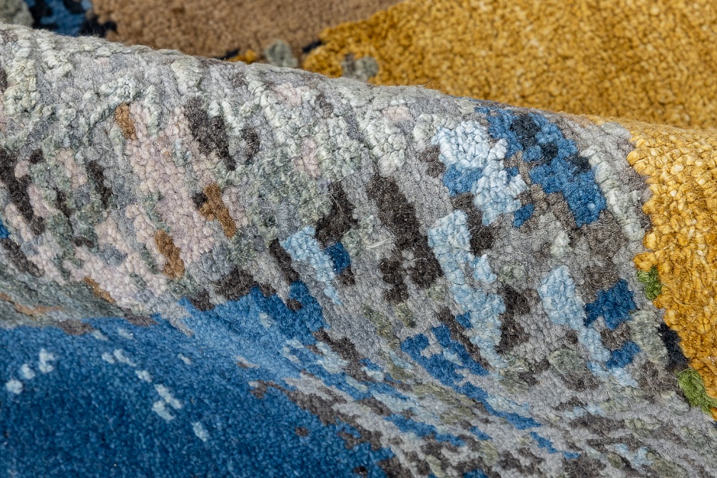 Индийский ковер из шерсти и шёлка «HOLLYWOOD ART» CE6308-MLT(Round)