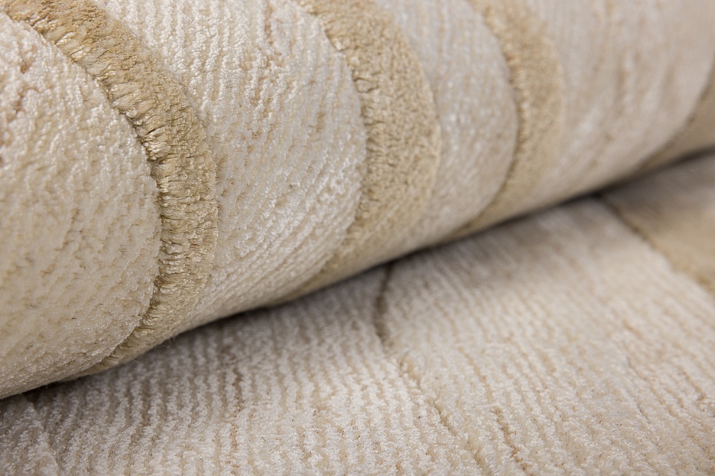 Индийский ковер из арт-шёлка и шерсти «EVEREST» 2023205-BEIGE