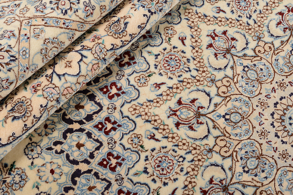 Иранский ковёр из шерсти и шёлка «NAIN 6LA» 13-141-IR