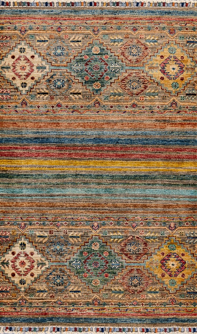 Пакистанский ковер из шерсти «SHAWL KANDI» MULTY-MULTY(79x124)