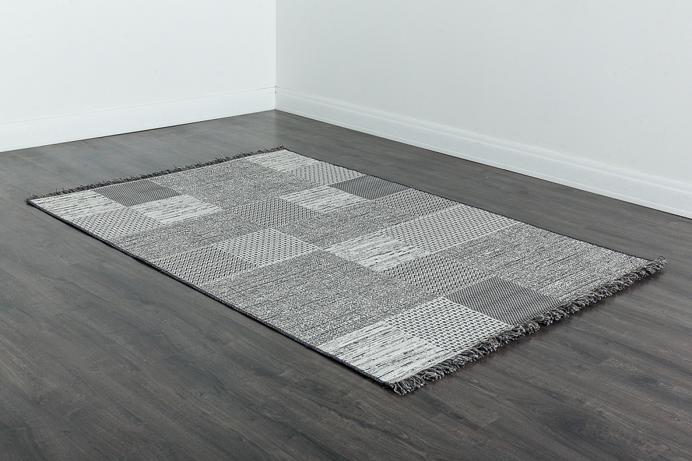 Бельгийский ковер из полипропилена «TWEED» 9162-T618-CRE-NBLK