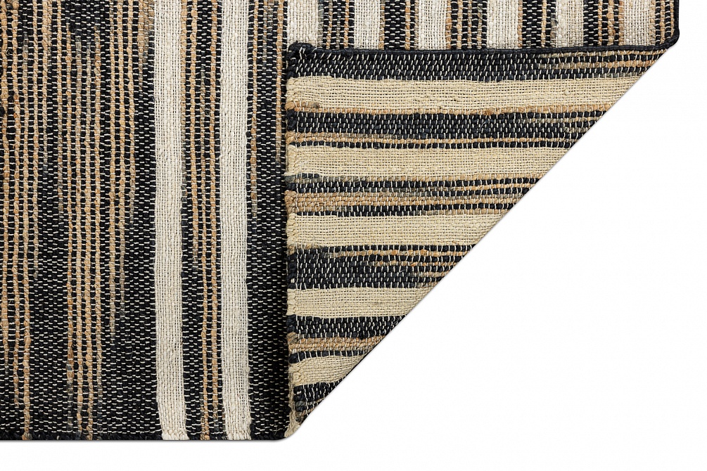 Индийский ковер из джута «JUTE» 1564-N.BLK-WHITE