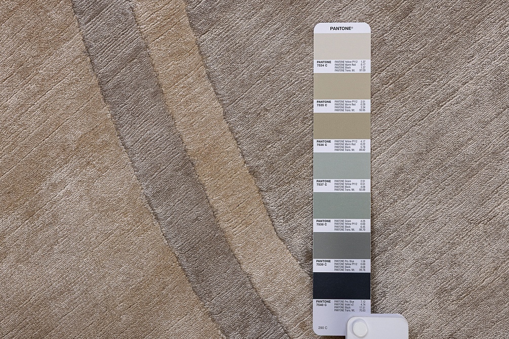 Индийский ковер из шёлка «SILK BORDER» V6-MLT(Round)