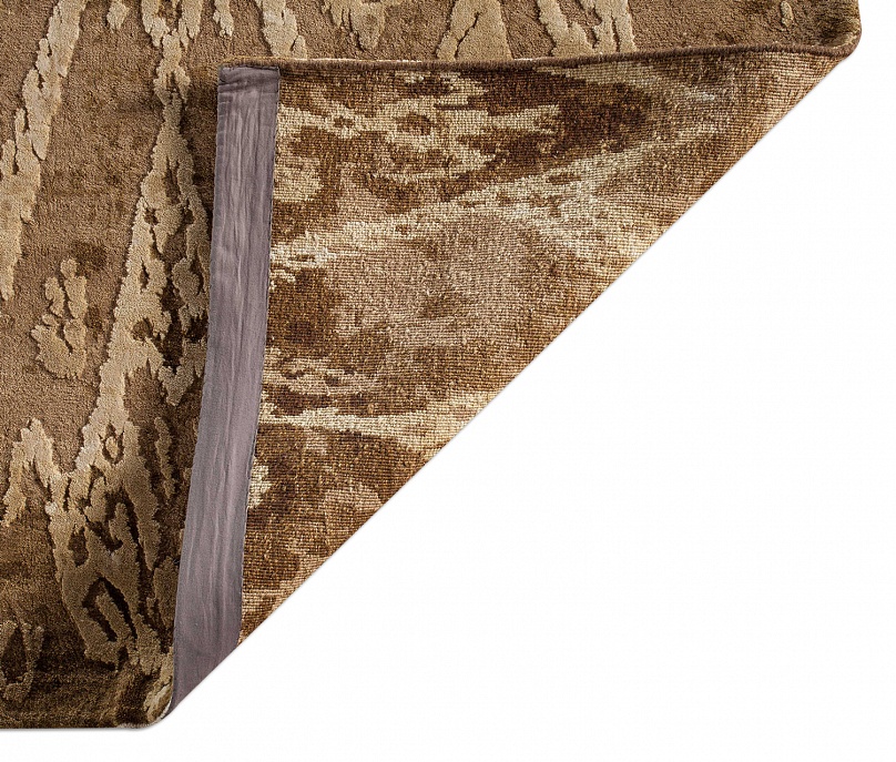 Индийский ковер из шерсти и шёлка «VINTAGE LUXE» VC01-MLT-BRN-GLD