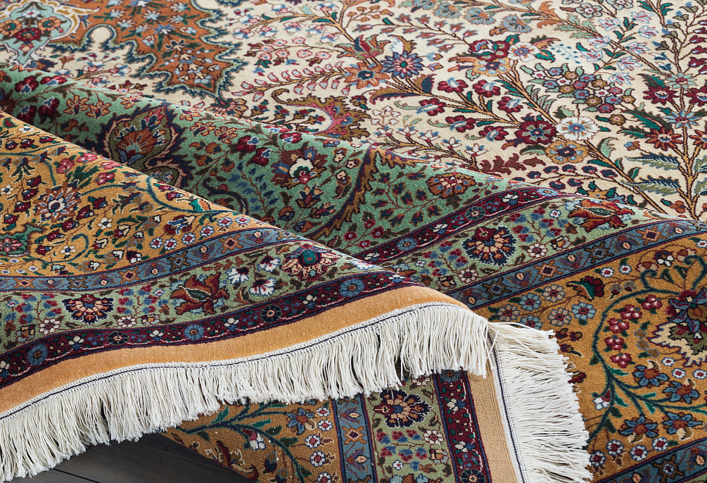 Иранский ковёр из шерсти и шёлка «TABRIZ IR» 11-05-IR