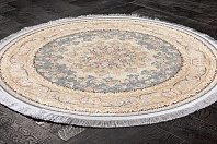 Иранский ковер из полиэфирного шёлка и акрила «ARMAN» AISAN-DBLU(Round) 2