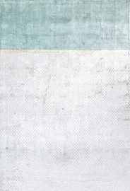 Индийский ковер из эвкалиптового шёлка «DOVE MODERN» 2019204-SILVER 1