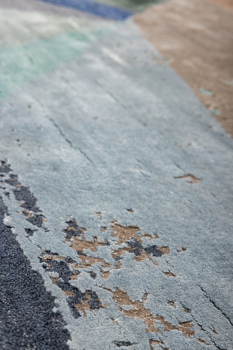 Индийский ковер из бамбукового шёлка, шерсти и хлопка «CHAOS THEORY» ESK375-AWHITE-CAQUA 7