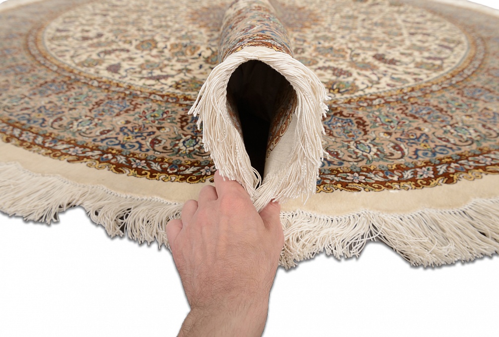 Иранский ковер из шёлка «QUM MM IR» 11-411-IR(Round)