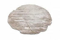 Индийский ковер из бамбукового шёлка, хлопка и люрекса «LINES» AIBZ1003-M.WHITE SAND 2