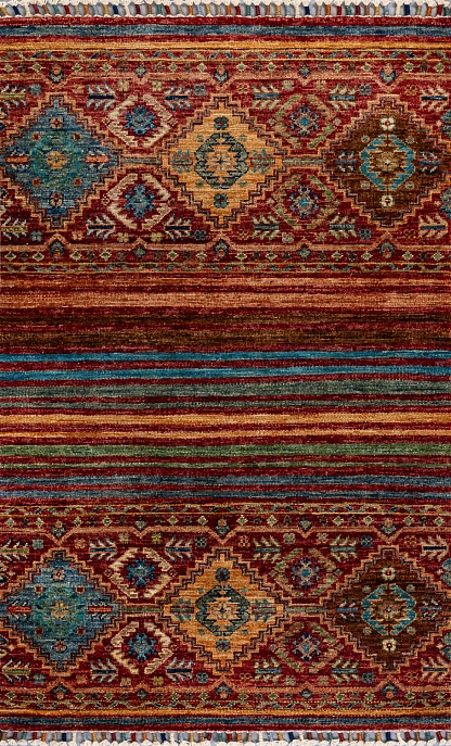 Пакистанский ковер из шерсти «SHAWL KANDI» MULTY-MULTY(81x124)