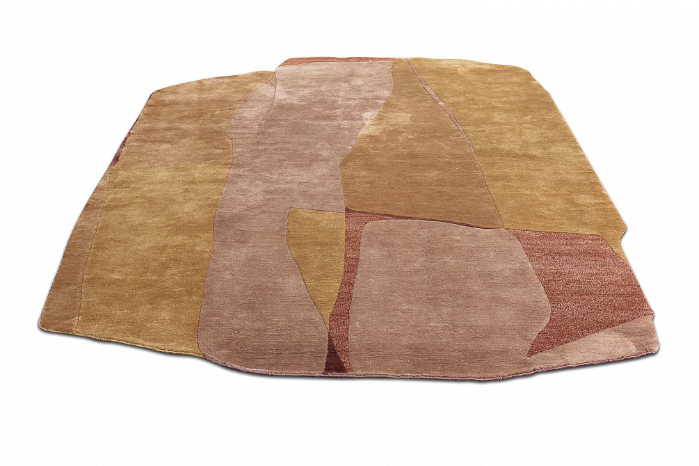 Индийский ковер из шерсти, эвкалиптового шёлка и шёлка «TECTONIC» D7-C2 2