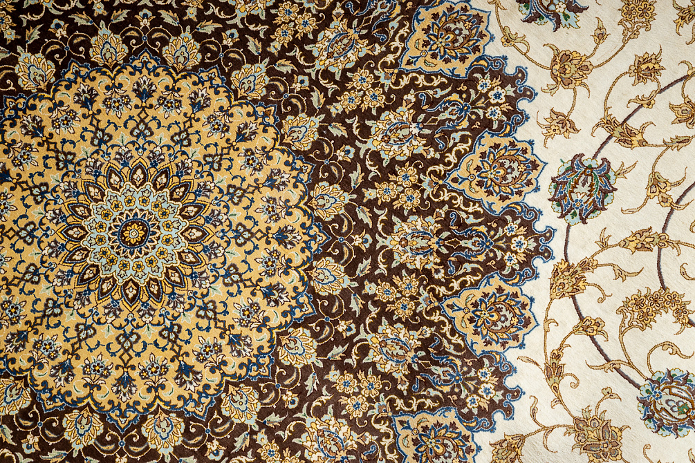 Иранский ковёр из шёлка «QUM MM IR» 14-286-IR AHMADI