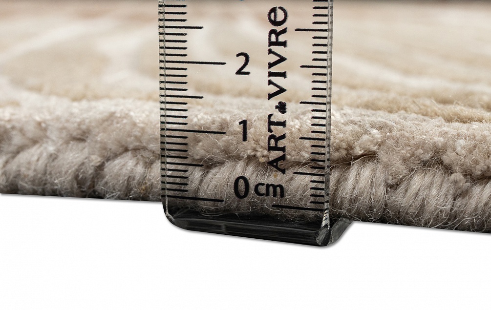 Индийский ковер из шерсти, хлопка и арт-шёлка «LUCIO» TOP262-A.WHITE-T.BROWN 8