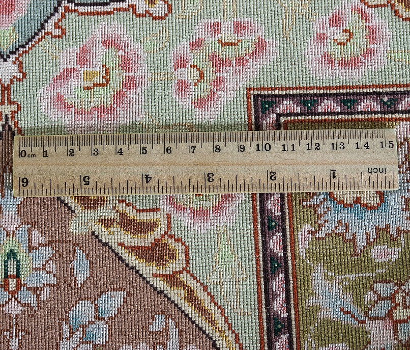 Иранский ковёр из шерсти и шёлка «TABRIZ IR» 10-376-IR