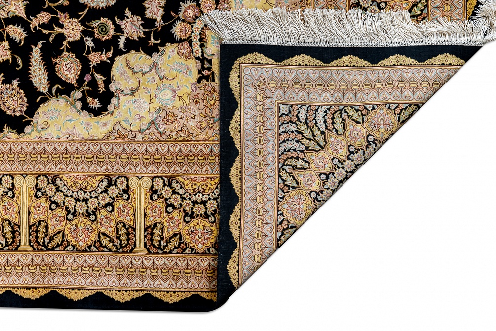 Иранский ковер из шёлка «QUM MM IR» 14-102-IR KAZEMI 9