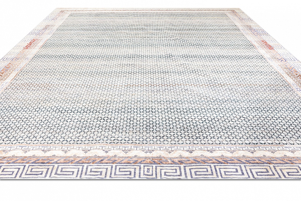 Индийский ковер из шёлка и шерсти «ETHNIC VINTAGE» BJ51-BLK-MIX(369x474) 2
