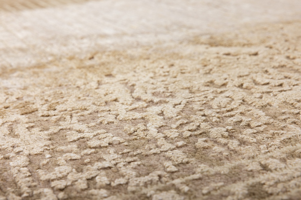 Индийский ковер из шерсти, шёлка и хлопка «HOLLYWOOD ART» CE6105-BROWN