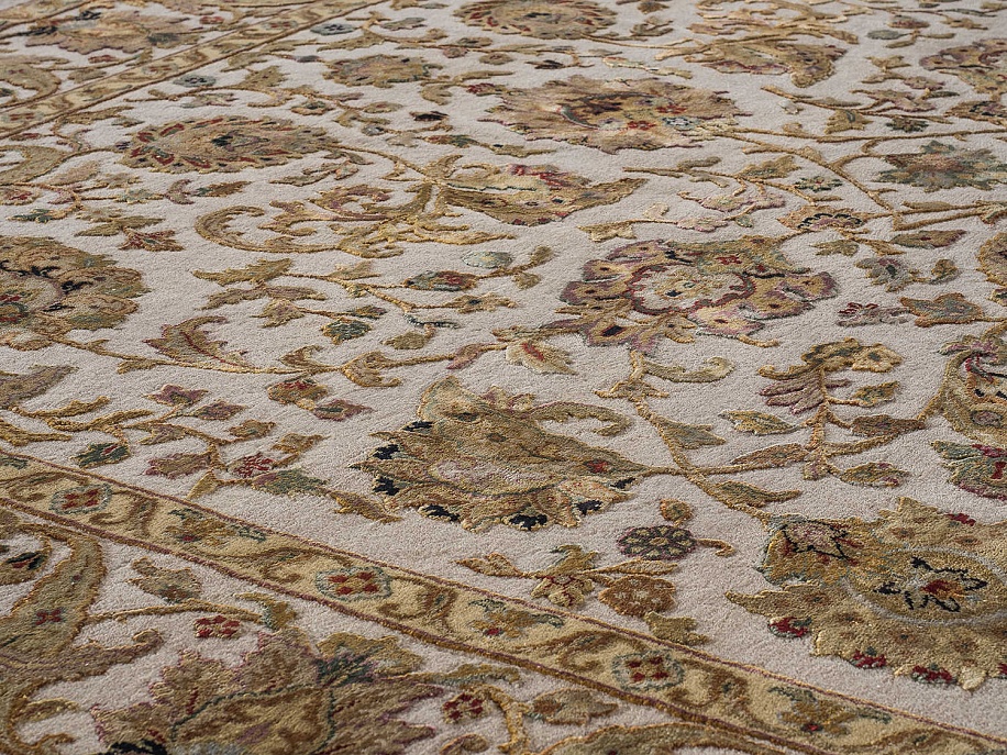 Индийский ковер из шерсти, шёлка и хлопка «AURORA 14/14» QNQ10-MIVR-MIVR 4