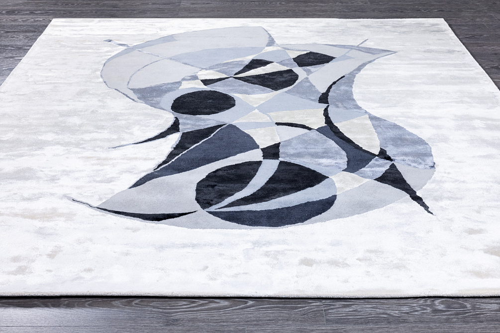 Индийский ковёр из арт-шёлка и арт-шёлка «Art de Vivre by DETALI» design Ksenia Skorogod «EQUILIBRIUM»