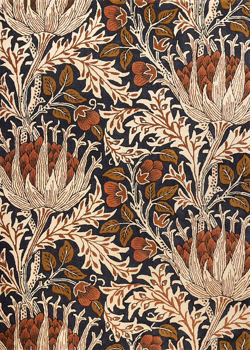 Индийский ковер из шерсти «MORRIS & CO» Artichoke Amber-Charcoal 127103
