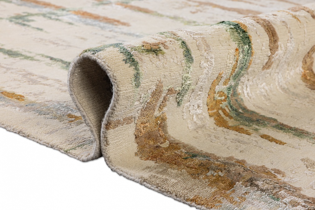 Индийский ковер из шерсти и арт-шёлка «STORM» FR737-MULTI