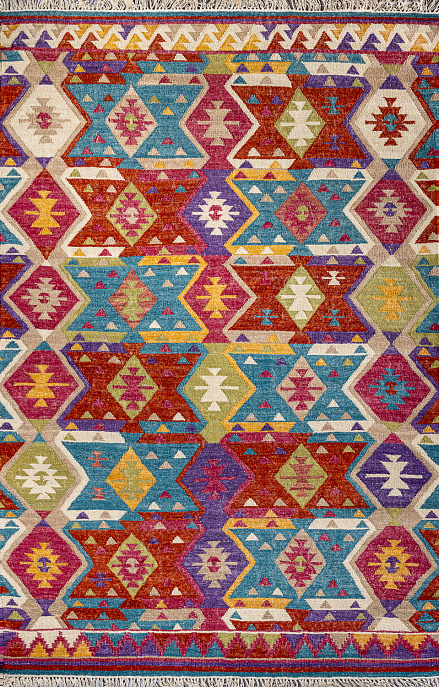 Индийский ковер из шерсти «KILIM (EWT)» KL481