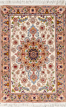 Иранский ковёр из шерсти и шелка