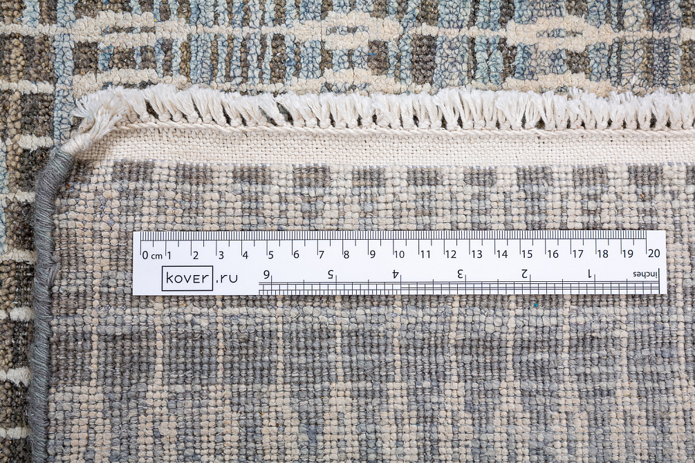 Индийский ковёр из шёлка и шерсти «WEST HOLLYWOOD» M99-GREY
