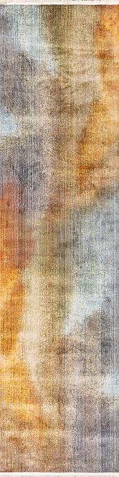 Турецкий ковер из полиэфирного шёлка «MYSTIC» 1146A-GREY-BLUE(Runner)