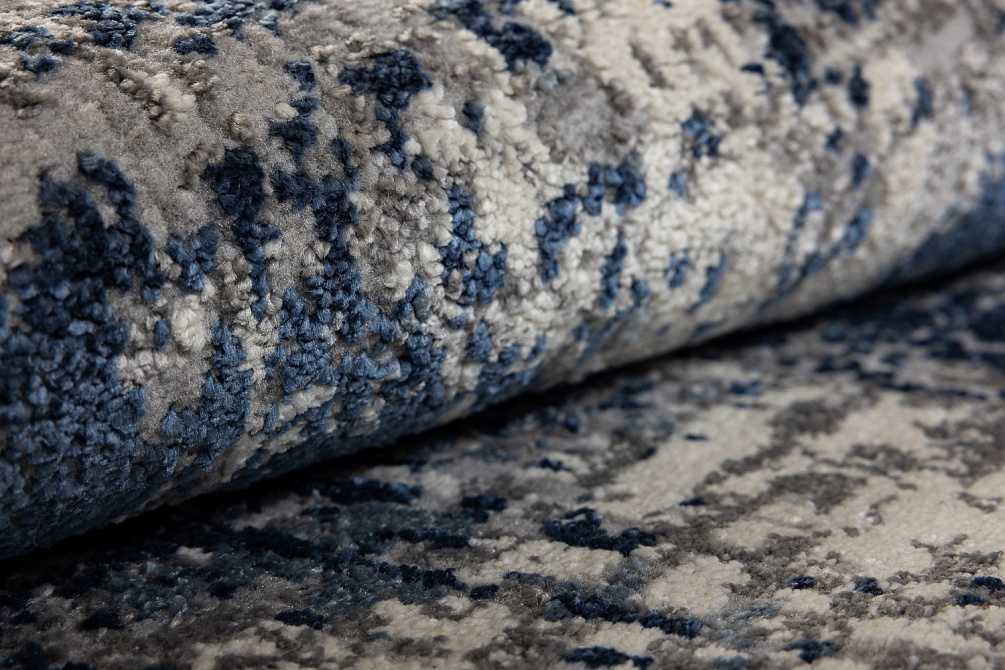 Турецкий ковер из полипропилена и полиэстера «AXEL» 8693-CRE-BLU(Runner)