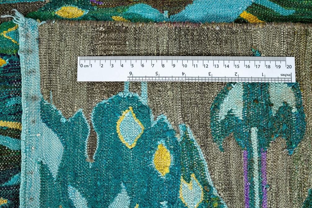 Индийский ковер из шёлка «KILIM SILK» P26-MIX-MIX 8