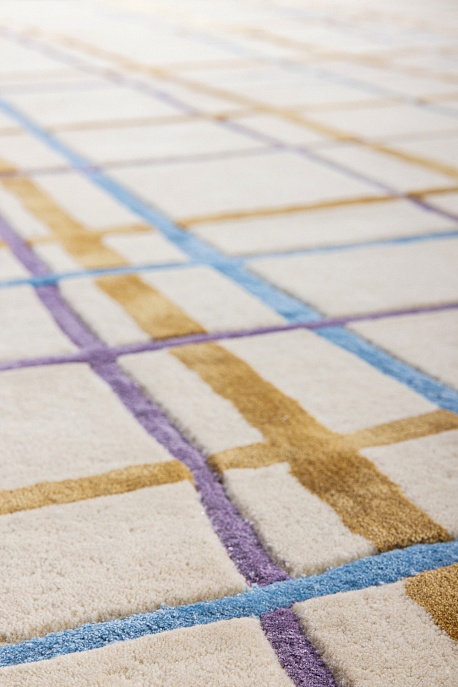 Индийский ковер из шерсти, арт-шёлка и хлопка «Art de Vivre by DETALI» design Elizaveta Popova «SANDBOX»