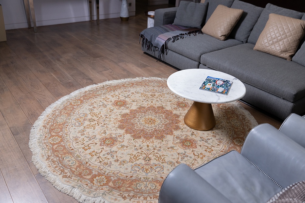 Иранский ковер из шерсти и шёлка «TABRIZ IR» 9-701-IR(Round) 7