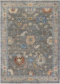 Индийский ковер из шерсти «OUSHAK GOLD» MAJ106-GREY-LT.GREY 1