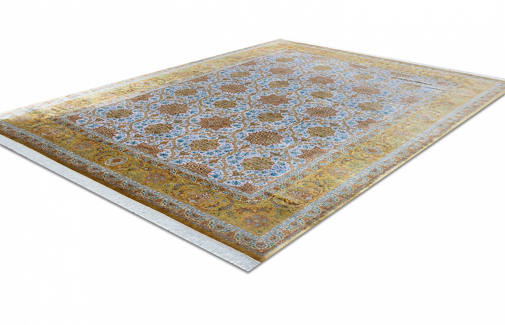 Иранский ковер из шёлка «QOM» 12-602-IR