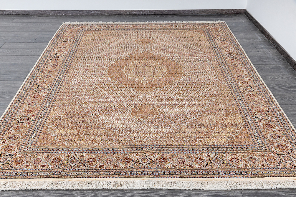 Иранский ковёр из шерсти и шёлка «TABRIZ MAHI» 13-168-IR