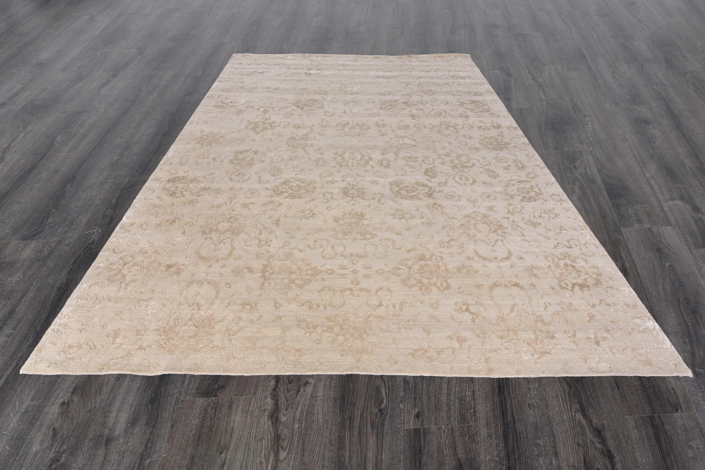 Индийский ковёр из шерсти и арт-шёлка «CHAOS THEORY» ESK623-IVR-FLA