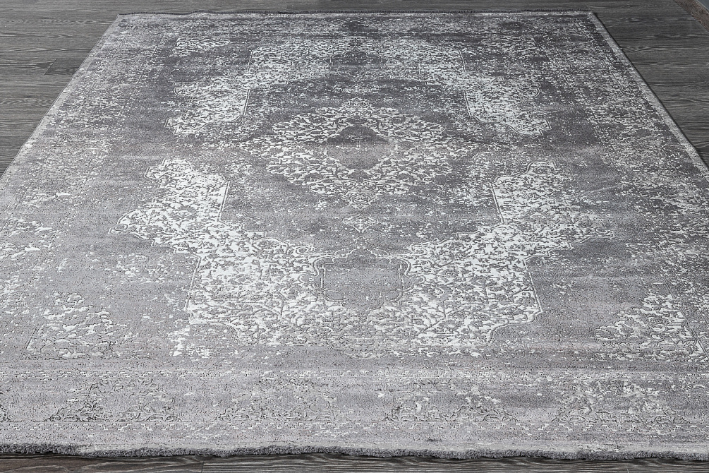 Турецкий ковер из эвкалиптового шёлка и шёлка «SALVATORE AQUARELLE» 3807-SIERRA